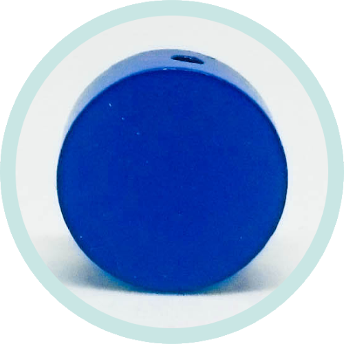 Scheibchen 20mm dunkelblau - zum Schließen ins Bild klicken
