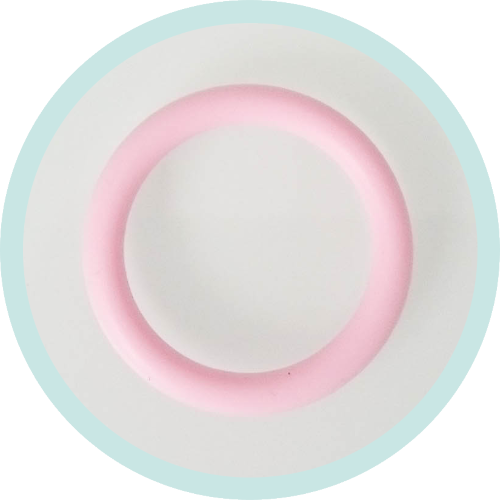 Mini-Silikonring rosa - zum Schließen ins Bild klicken