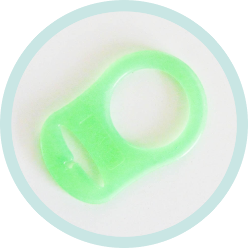 Mini Silikonring gelbgrün transparent