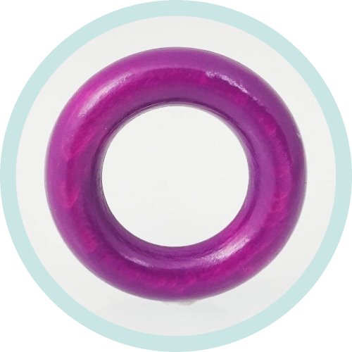 Miniring purpur XS ohne Bohrung - zum Schließen ins Bild klicken